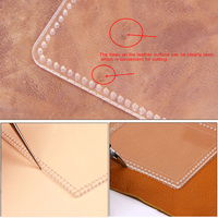Modèle de conception acrylique fait à la main en cuir, sacoche décontractée, sacs de modèles acryliques en cuir