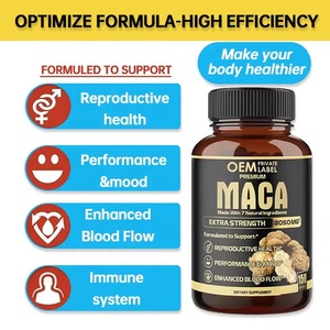 Shopifyハーブドロップシッピング男性用エネルギーサプリメント90ブーストパワーナチュラルブースター強力マカ根ピルマカカプセル - Product Image 5