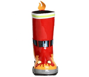 Bottes de pluie de pompier pour petits garçons Bottes de pluie pour enfants Bottes d'eau de pluie en <span class=keywords><strong>caoutchouc</strong></span> pour enfants - Product Image 3