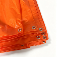 Bâche en PVC FR 300gsm 400gsm, couleur orange