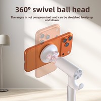 Support de téléphone magnétique réglable en alliage d'aluminium, support de bureau extensible, support de selfie pour diffusion en direct, multifonctionnel pour smartphone