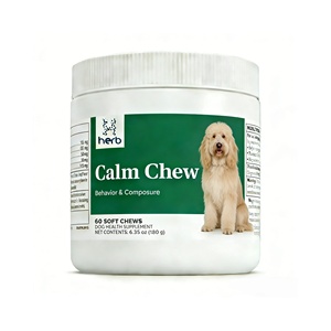 OEM/ODM Marca Privada Golosinas Masticables Suaves para Mascotas Perros Producto Calmante Orgánico de Manzanilla, Flor de la Pasión y Semillas de Cáñamo en Polvo - Product Image 1