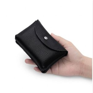 Porte-cartes élégant en cuir PU texturé litchi, pochette à monnaie personnalisable, organiseur de cartes écologique, petite pochette à monnaie en gros - Product Image 3