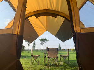 Family 6-8 Person Party Big Space Large Luxury Folding Travel Waterproof Garden Glamping Tent Export to <strong>UK</strong> - Product Image 4
