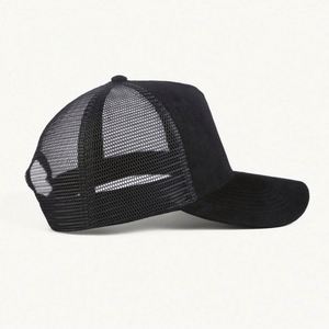 Casquettes Trucker en Suédine 5 Panneaux Respirantes et Imperméables avec Impression Sérigraphique Logo Personnalisé pour Sports de Plein Air et Tenues Décontractées – Vente en Gros - Product Image 3