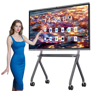 Nhà Máy 55 65 75 85 86 98 100 inch <span class=keywords><strong>USB</strong></span> tương tác kỹ thuật số bảng thông minh 4k Hệ điều hành kép bảng tương tác - Product Image 1