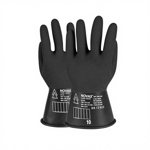 <span class=keywords><strong>Guantes</strong></span> Aislantes de Látex Antideslizantes de Grado 0, <span class=keywords><strong>Guantes</strong></span> de Goma de Aislamiento Eléctrico Clase 0 para Operaciones en Vivo, <span class=keywords><strong>Guantes</strong></span> Dieléctricos de 36kv - Product Image 1