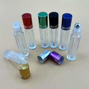 Rollo de aceite esencial de <span class=keywords><strong>4ml</strong></span> al por mayor en botella rollo de vidrio vacío en botella perfume botella de vidrio transparente muestra portátil para mujeres - Product Image 2