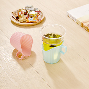 Plastic <b>Tea</b> <b>Infuser</b> Cups With Strainer Lid For Hot <b>Tea</b> Brewing 200Ml Colorful Design - Product Image 2