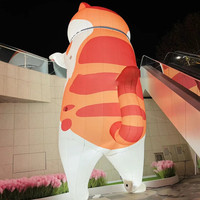 Modèle de chèvre gonflable géant personnalisé, animal gonflable de dessin animé pour la publicité d'événements en plein air