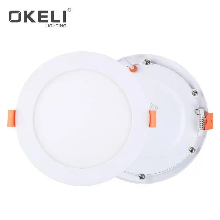 OKELI Zhongshan Pabrik Harga Grosir Lampu Panel Led Bulat 12W