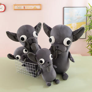 Peluche <span class=keywords><strong>Chihuahua</strong></span> Boutique Wise, oreiller en forme de <span class=keywords><strong>petit</strong></span> chien noir moche et mignon, poupée pour anniversaire, couverture réconfortante, rembourrage en coton PP, vente en gros - Product Image 4