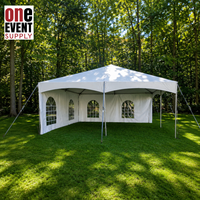 Carpa Tensada Impermeable de 20*20 pies para Eventos al Aire Libre, Bodas, Carpa Elástica de Aluminio 6061-T6 de Alta Resistencia para Fiestas Grandes