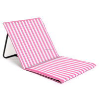 Chaise longue de plage portable CE avec dossier réglable, mobilier de jardin extérieur en polyester au design moderne