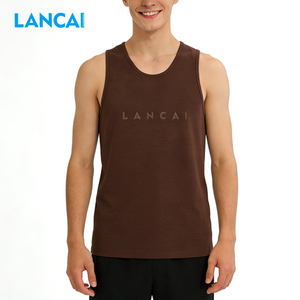 Mens Tank Tops Custom Factory Cotton <b>Blend</b> Causal Summer Gym Fit Tank Tops Custom Printing Vest for Manufacturer - Product Image 1