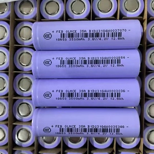 แบตเตอรี่ลิเธียมไอออนแบบชาร์จได้ FEB 18650 35A 3.7V 3500mAh 10A สำหรับเครื่องมือไฟฟ้า - Product Image 1