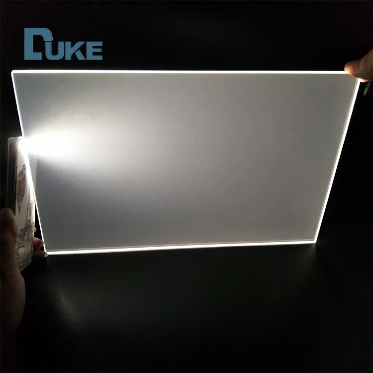 Duke Edge Lit Panel Panduan Cahaya LGP Lembar Akrilik PMMA Tanpa Laser Dotting