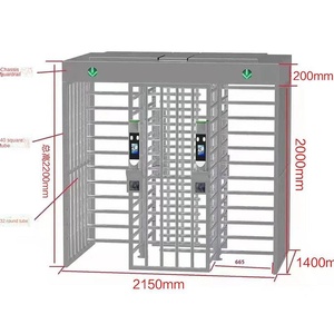 Puerta Enrollable Antipinchazos |   Puerta de Acero Inoxidable con Diseño de Cruz Alta |   Acceso sin personal para Comunidades y Estadios |   OEM Personalizado - Product Image 4