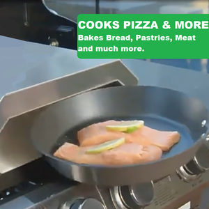 Bonne qualité Camping en plein air cuisson <span class=keywords><strong>Pizza</strong></span> poêle à charbon design caché poignées <span class=keywords><strong>four</strong></span> à <span class=keywords><strong>pizza</strong></span> pour barbecue grill - Product Image 6