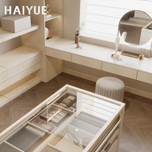 Armario <span class=keywords><strong>Vestidor</strong></span> HAIYUE de Diseño de Piso a Techo con Cajón para Joyas para <span class=keywords><strong>Vestidor</strong></span> de Villa Moderna - Product Image 4