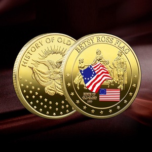 America Flag Metal Coin Custom 1 Oz American <span class=keywords><strong>History</strong></span> Of Glory Gold Iron 3D Challenge Coins - Product Image 3