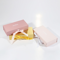 Boîtes à cheveux en carton rigide recyclable avec logo personnalisé imprimé, emballage tissé extensible, gaufrage et revêtement UV