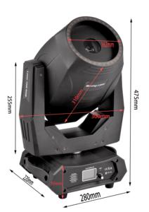 Lumière laser mobile DMX512 RGB 10 watts, lumière laser de scène pour DJ, club, mariage, fête - Product Image 3