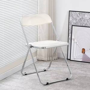 Wholesale Acrylic Modern Comfy Portable <b>White</b> Resin Folding Banquet Beach Outdoor Garden <b>Dining</b> <b>Chair</b> for Event Hotel - Product Image 5