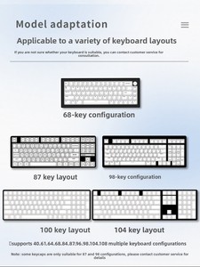 Cubierta <span class=keywords><strong>de</strong></span> Teclado Mecánico Retroiluminada con Tecnología IMD English Lightning <span class=keywords><strong>de</strong></span> Zornher, Impresión Lateral, PBT Duradero, Universal para Juegos - Product Image 6