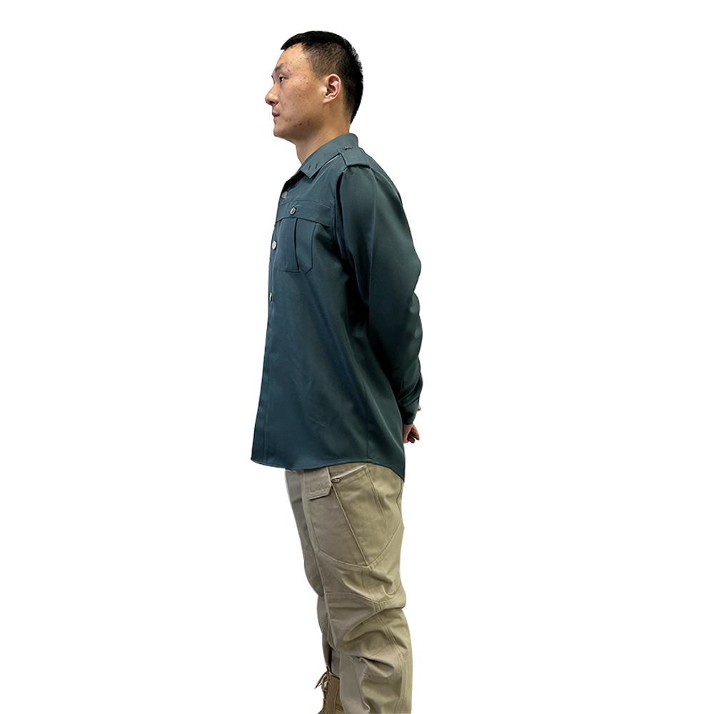 Hot Sale 2022 Men's Embroidered Casual Cropped Shirts Long-sleeved Shirt