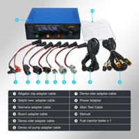 Probador de inyectores Common Rail diésel electromagnéticos piezoeléctricos CRI205 con medición dinámica de carrera AHE y conteo de válvulas solenoides