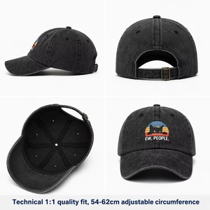 Cappellino da Baseball in Cotone Delavé Personalizzato con Logo OEM ODM, Stampa Ew People, Vendita all'Ingrosso, Streetwear, Pronto per la Consegna Immediata - Product Image 5
