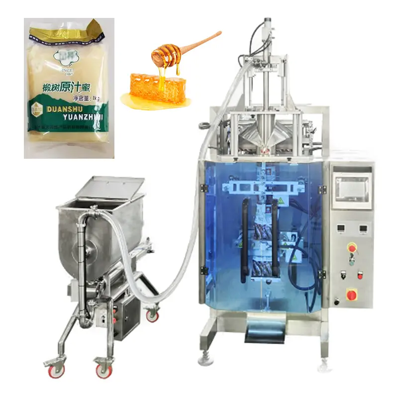 Werksverkauf 1000 ml Packung Honig flüssigkeit 3/4 seite versiegelnde beutel 1 kg 3-seite versiegelungstasche Honig-Verpackungsmaschine
