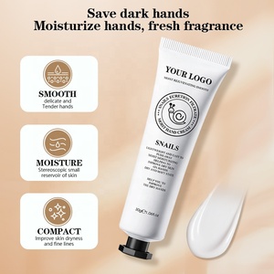 Crème hydratante pour les <span class=keywords><strong>mains</strong></span> à la mucine d'escargot Bioaqua coréenne OEM 30g pour une réparation intensive et un éclaircissement, logo personnalisé, étiquette privée - Product Image 1