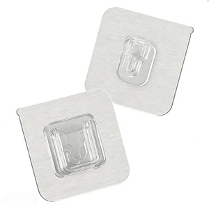 Support <span class=keywords><strong>mural</strong></span> adhésif en plastique sans trace, sans perçage, pour protection contre les surtensions, routeur, organisateur pour la maison et le <span class=keywords><strong>bureau</strong></span> - Product Image 1