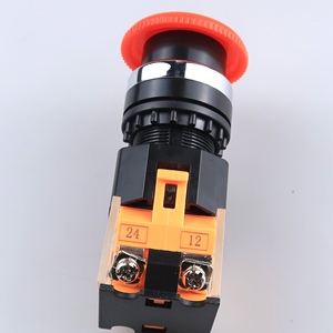LA38-11ZS Botón Pulsador de Parada de Emergencia de 22mm Tipo Hongo Autoblocante Rojo 1NO1NC - Product Image 5