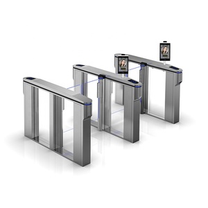 ระบบควบคุมการจราจร BRT/MRT ประตูรั้วกั้นความเร็วสูง มอเตอร์ไร้แปรงถ่าน ได้รับการรับรองมาตรฐาน CE ระบบสแกนลายนิ้วมือ คิวอาร์โค้ด ระบบป้องกันการติดตามท้ายรถ - Product Image 1