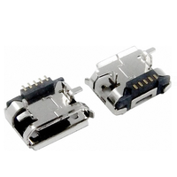 Conector Micro USB Tipo B Hembra, Diseño de 5 Pines, Marca JHW, Corriente Nominal de 1A, Longitud Personalizable