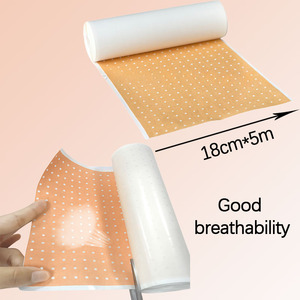 Commercio all'ingrosso della fabbrica 18cm x 5m colore della pelle di primo soccorso intonaco adesivo perforato intonaco per medico - Product Image 2
