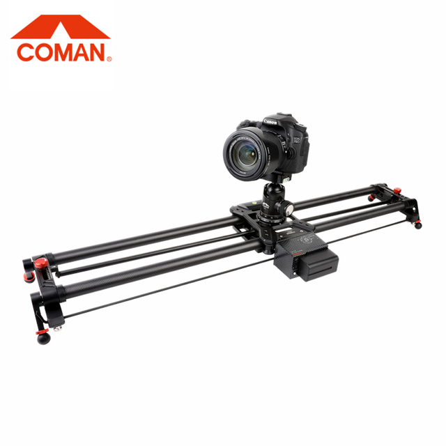Coman Flywheel Ball-bearing Carbon Fiber Motorized Camera Slider for Dslr Camera Video