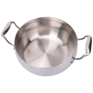Marmite Classique en Acier Inoxydable Compatible Induction Antiadhésive Qualité Alimentaire Durable pour Mijoter et Faire Bouillir les Soupes avec Couvercle en Verre pour Tous Types de Cuisinières - Product Image 2