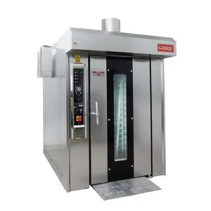 Broodbakmachine Machine Gas Roterende Rek Pizza Oven 16/ 32 / 64 Trays Bakkerij Roterende Rek Oven Convectie