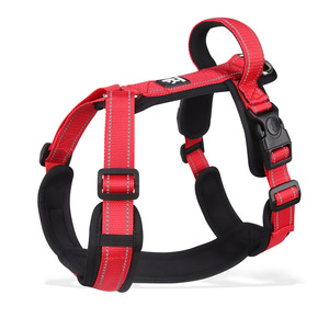 Adjustable Soft Padded Reflective Oxford Vest <b>Large</b> <b>Dogs</b> Easy Control Handle No-Choke Pet <b>Harness</b> Breathable Lights Rivet - Product Image 6