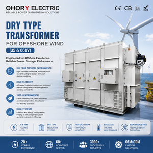 Transformador Seco para Energía Eólica de 35kV 66kV, Personalizado, de Resina Fundida, Fabricado en China, con Certificaciones DNV GL CE CESI, para Proyectos EPC de Parques Eólicos - Product Image 2