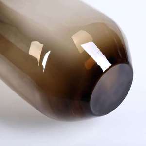 Jarrón de cristal de estilo nórdico, anillo de cobre de Metal con fondo de café verde de lujo para el hogar, decoraciones de boda, arreglos florales - Product Image 3