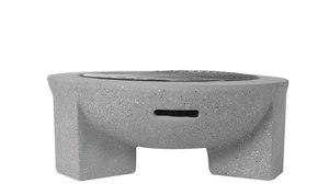 Brasero Moderno de Gas Propano con Pantalla Antichispas y Construcción de Hormigón para Uso en Exteriores - Product Image 3