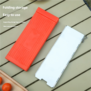 16 plaques pare-vent pliables en aluminium pour extérieur, déflecteur pliable, pare-brise, protection de poêle, pare-brise de <span class=keywords><strong>camping</strong></span> - Product Image 3