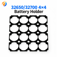 Support de batterie lithium 32700 4x4, support cylindrique en plastique ABS+PC ignifuge pour cellules 32650 LTO LiFePO4