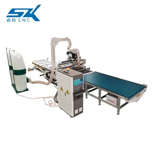 3D Wood Carving Cutting Automatic Loading and Unloading Table ATC CNC Woodworking Machine Supplier Carving CNC Router