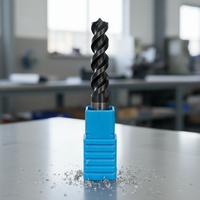 HOZLY Fraise à spirale en carbure 16 mm, revêtement AlTiN, 1 dent, pour routeur CNC, 55HRC, fraisage montant et descendant, personnalisable ODM/OEM, garantie 3 ans